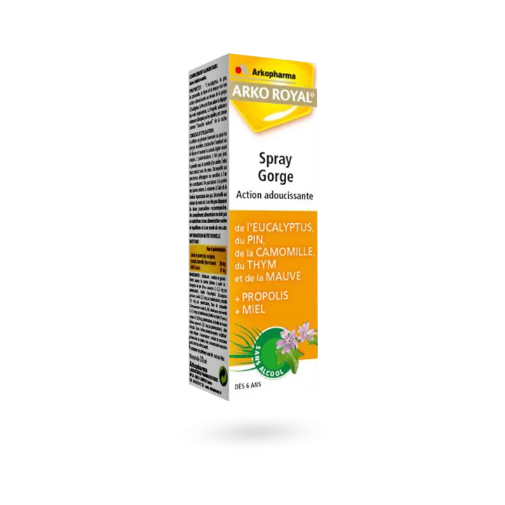 Arkoroyal spray gorge action adoucissante Arkopharma - Spray 30 ml