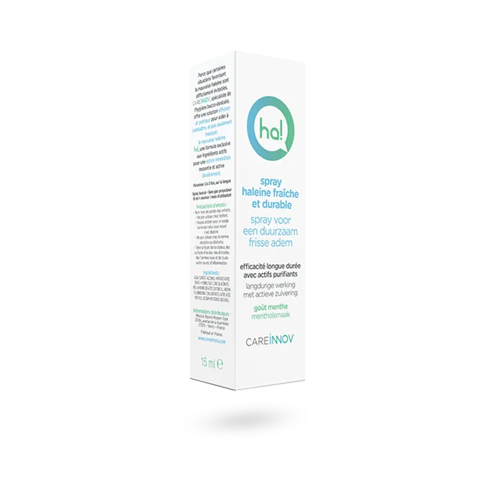 Ha ! Spray haleine fraîche spécial fumeurs - Spray menthe 15 ml