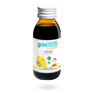 GrinTuss sirop enfants toux sèche et grasse 128 g