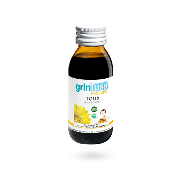 GrinTuss sirop enfants toux sèche et grasse 128 g