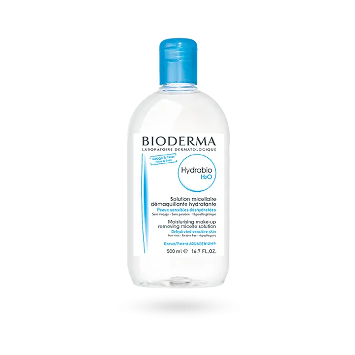 Hydrabio H2O solution micellaire démaquillante Bioderma 500 ml ou 250 ml - Peaux sensibles déshydratées