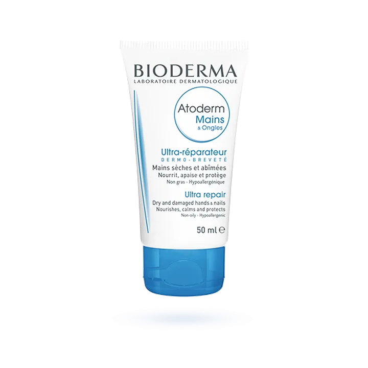 Atoderm crème mains et ongles Bioderma - Soin ultra-réparateur