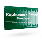 Raphanus s.Potier biologique drainage - 12 ampoules buvables