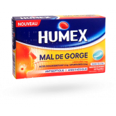 Humex mal de gorge Lidocaïne 2 mg - 24 pastilles menthe sans sucre