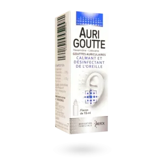 Aurigoutte gouttes auriculaires 15 ml - Calmant et désinfectant