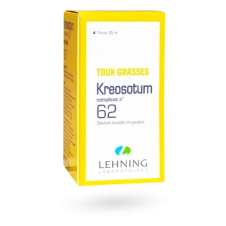 Kreosotum complexe n°62 Lehning Toux grasses 30 ml