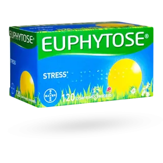 Euphytose stress et troubles du sommeil 120 ou 180 comprimés enrobés