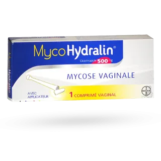MycoHydralin 500 mg mycose vaginale 1 comprimé vaginal