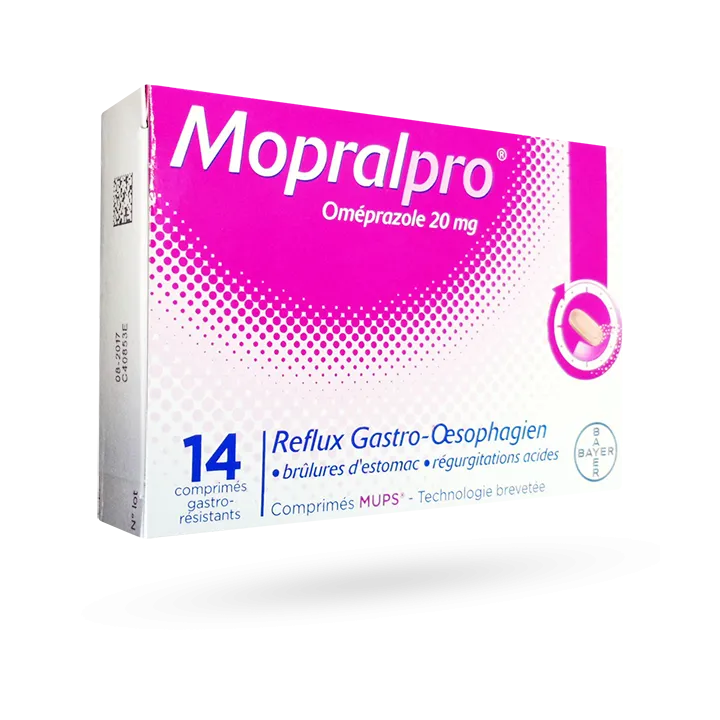MopralPro oméprazole 20 mg 14 comprimés