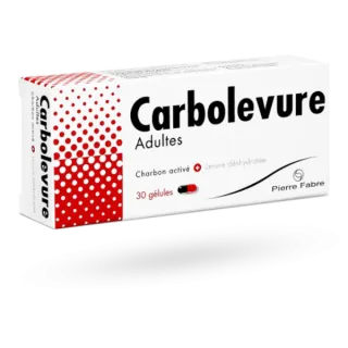 Carbolevure Adulte 30 gélules charbon activé 
