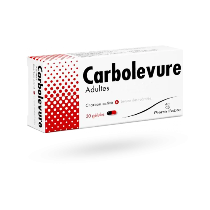 Carbolevure Adulte 30 gélules charbon activé 