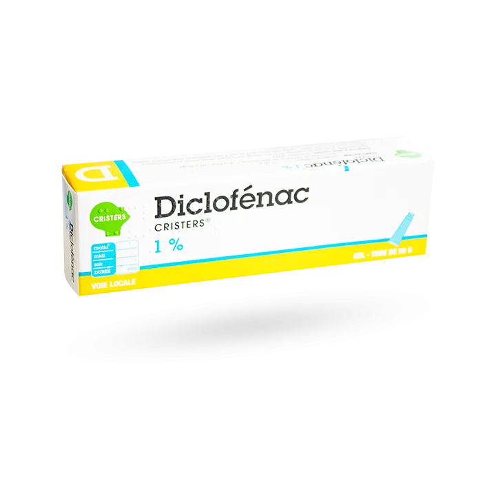 Diclofénac 1% Cristers gel tube 50 g ou 100 g