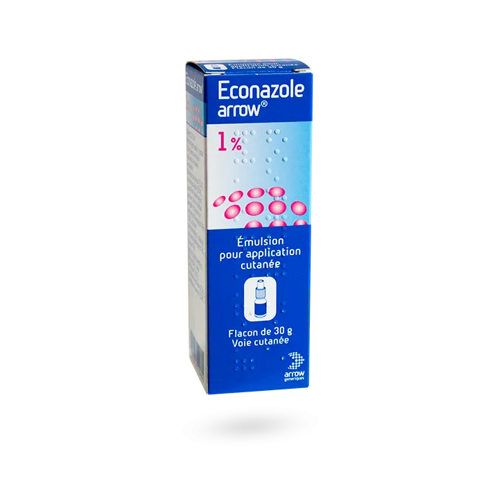 Econazole Arrow 1% émulsion pour application cutanée 30 g