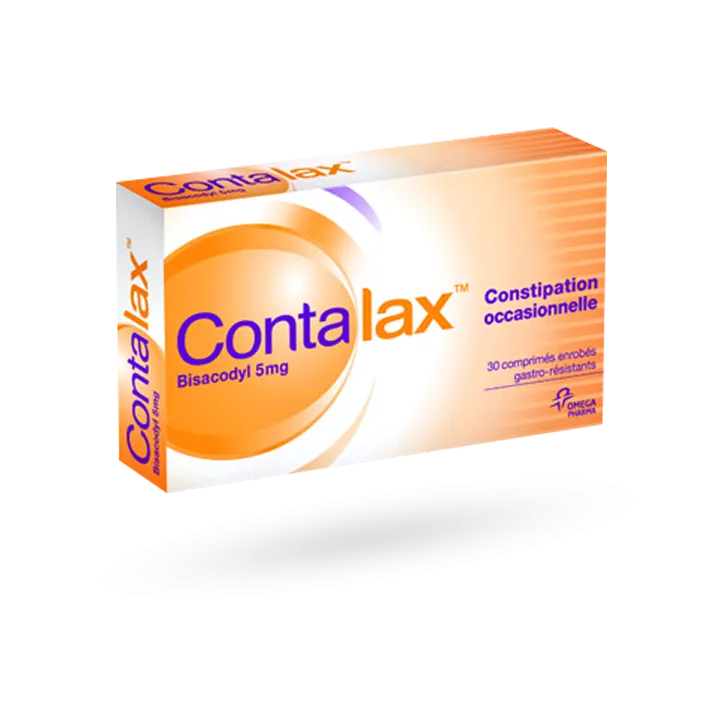 Contalax 5 mg Bisacodyl constipation occasionnelle boite de 30 comprimés
