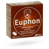 Euphon sans sucre maux de gorge et enrouement - 70 pastilles à sucer