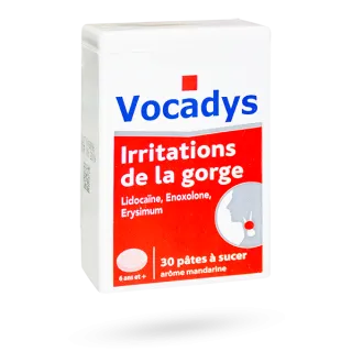 Vocadys pâtes à sucer mandarine boite de 30