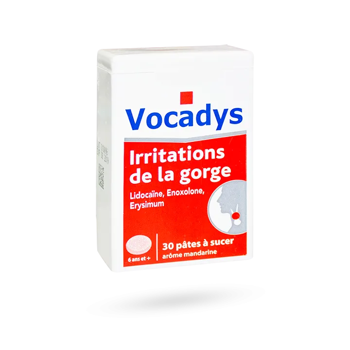 Vocadys pâtes à sucer mandarine boite de 30