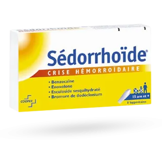 Sédorrhoïde suppositoires hémorroïdes 8 suppositoires