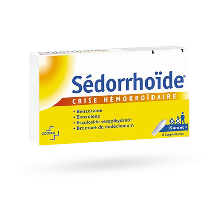Sédorrhoïde suppositoires hémorroïdes 8 suppositoires
