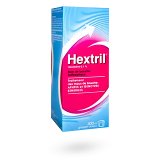 Hextril bain de bouche 0,1 pour cent 400 ml