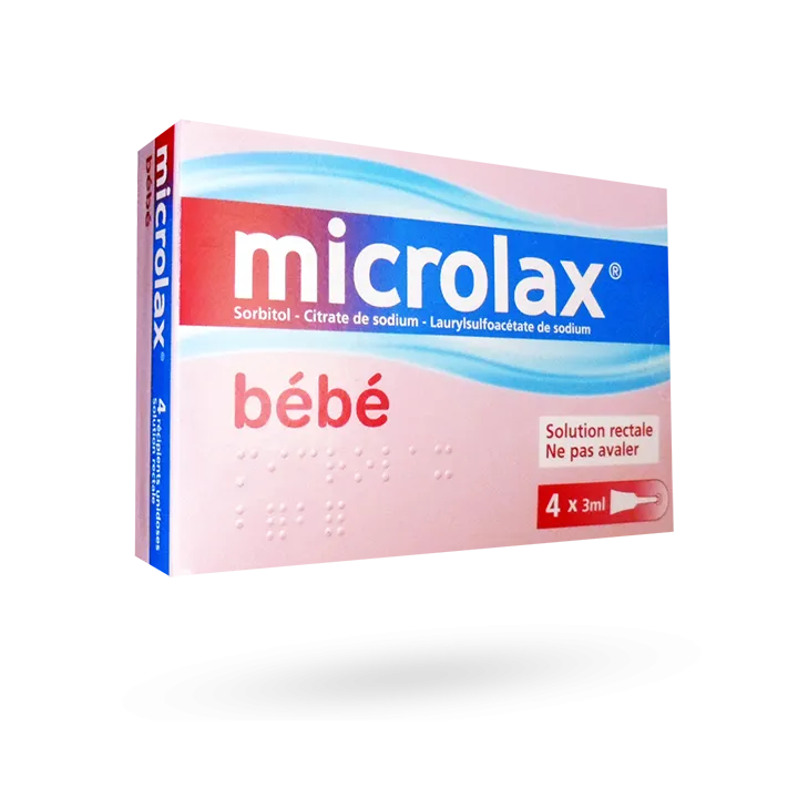 Microlax Bébé solution rectale constipation 4 unidoses