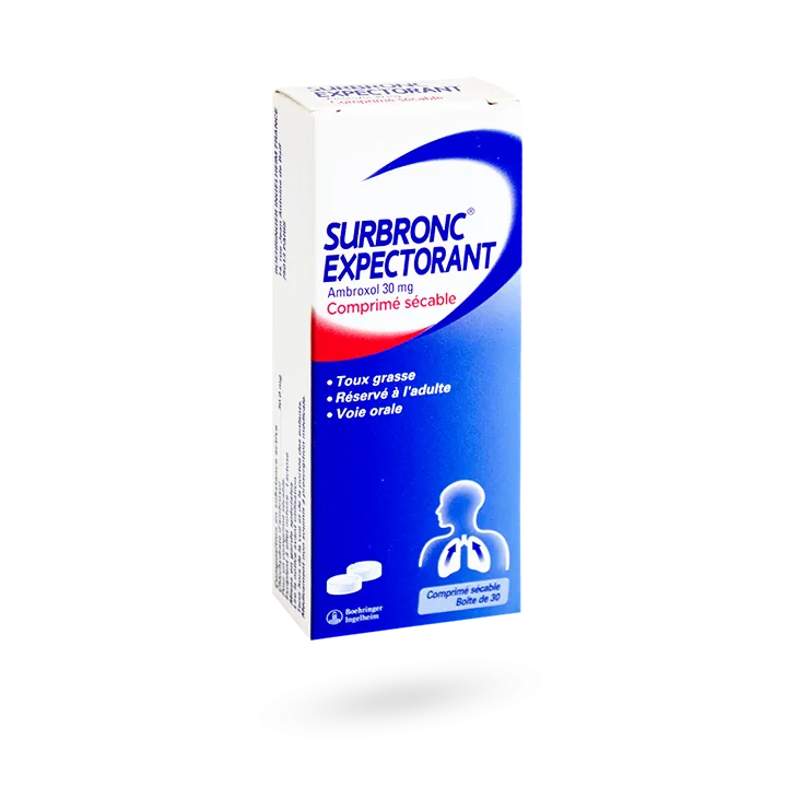Surbronc expectorant ambroxol 30 mg 30 comprimés sécables