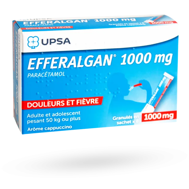 Efferalgan paracétamol 1 G capuccino - 8 sachets de granulés