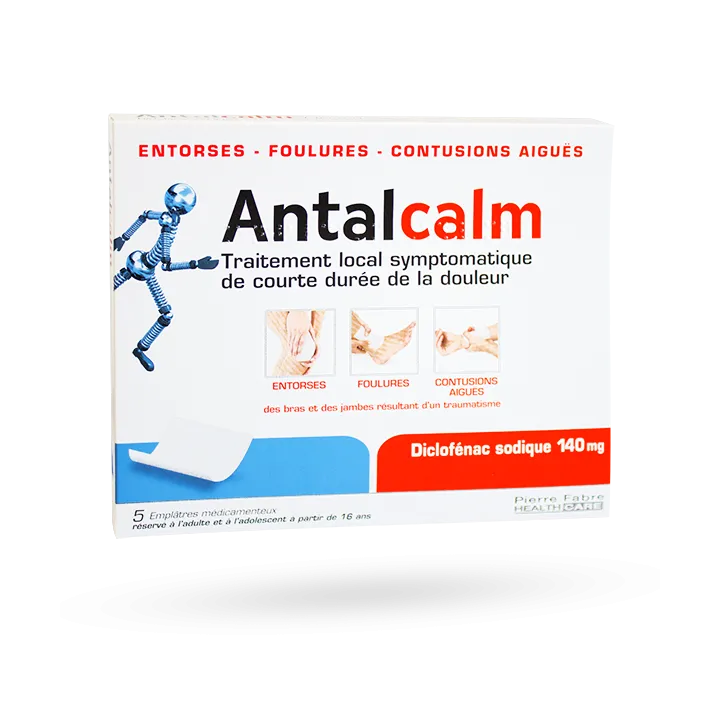 Antalcalm 140 mg Diclofénac sodique 5 emplâtres médicamenteux