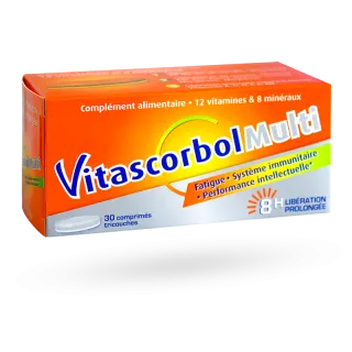 Vitascorbol Multi fatigue passagère Cooper 30 comprimés
