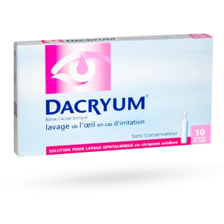 Dacryum lavage ophtalmique 10 unidoses de 5 ml