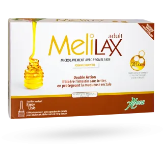 Melilax microlavement avec promelaxin double action - Boite de 6 lavements