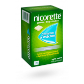 Nicorette 2 mg sans sucre classique - 105 gommes à mâcher