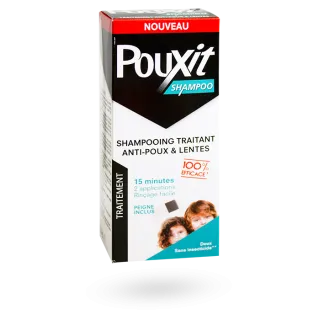 Pouxit shampooing traitant anti-poux et lentes 200 ml peigne inclus