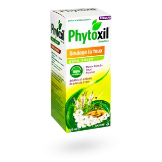 Phytoxil sans sucre sirop contre la toux 120 ml