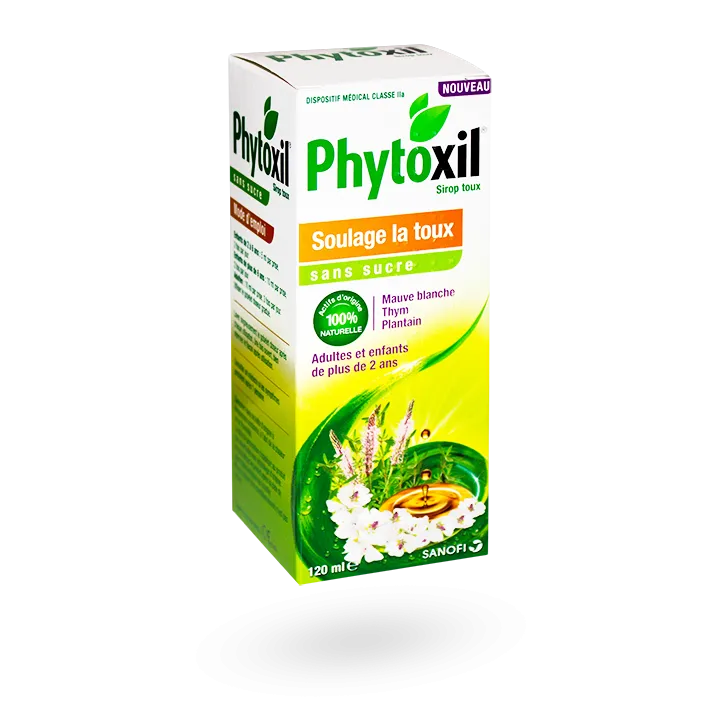 Phytoxil sans sucre sirop contre la toux 120 ml