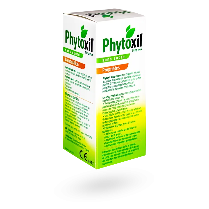 Phytoxil sans sucre sirop contre la toux 120 ml