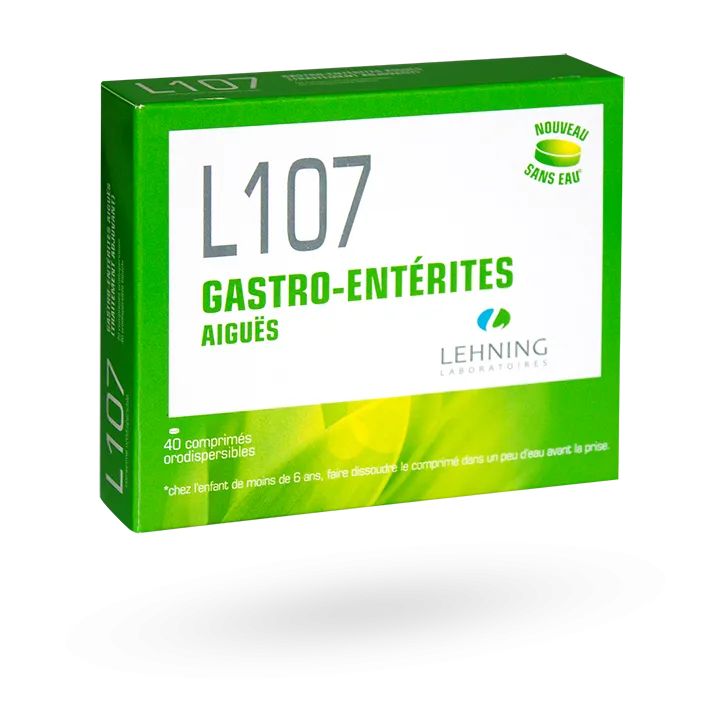 L107 Gastro-entérites aiguës Lehning 40 comprimés orodispersibles