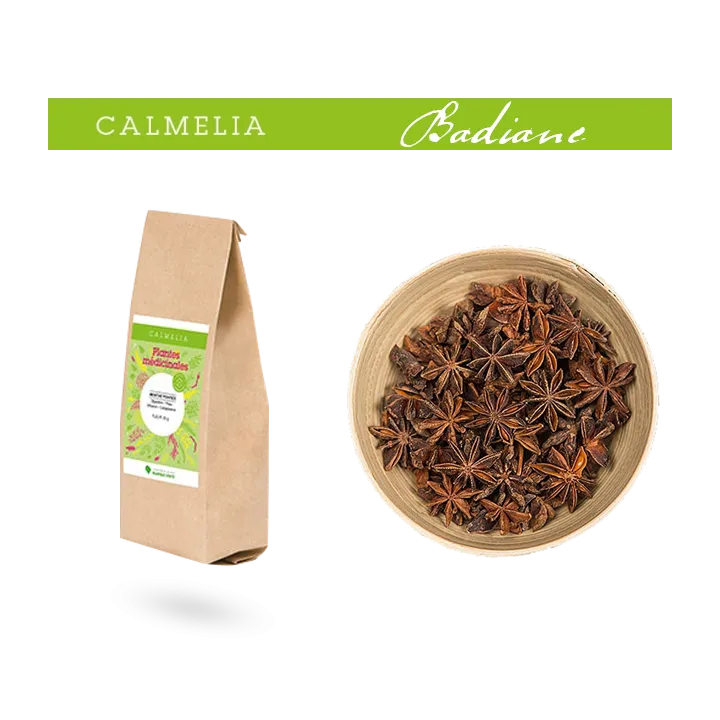 Calmelia Badiane Plantes médicinales Marque Verte fruit 75 g