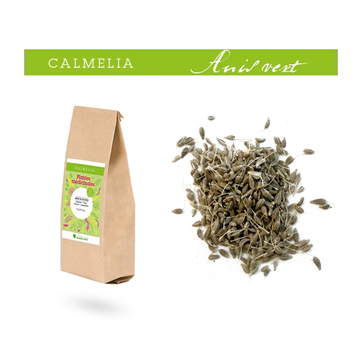 Calmelia Anis Vert Plantes médicinales Marque Verte fruit 175 g
