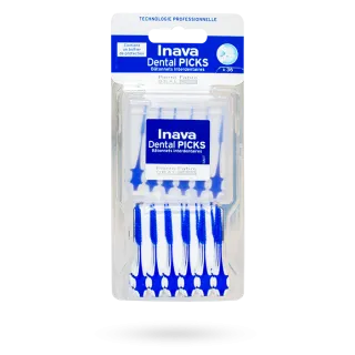Inava Dental Picks bâtonnets interdentaires 36 brossettes interdentaires