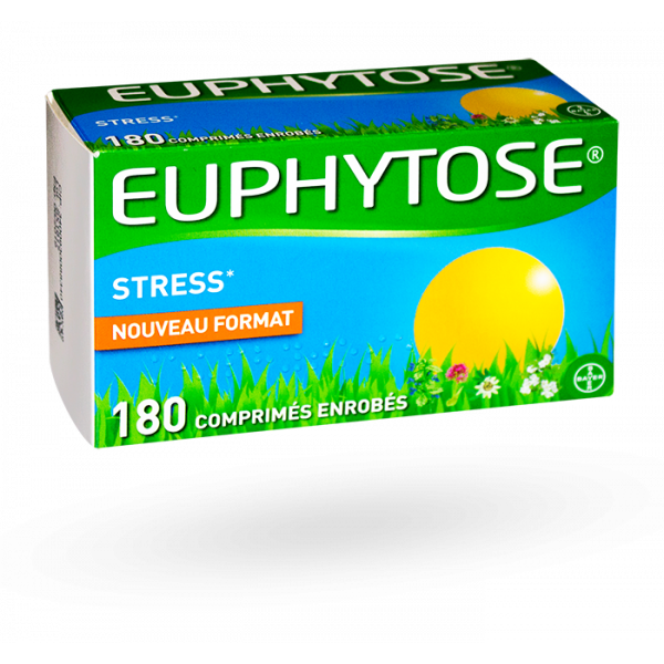 Euphytose stress et troubles du sommeil 120 ou 180 comprimés enrobés