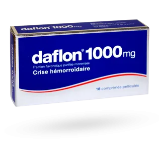Daflon 1000 mg crise hémorroïdaire 18 comprimés