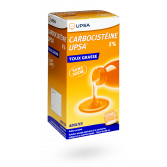 Carbocistéine 5% UPSA sirop toux grasse adultes - Flacon 200 ml