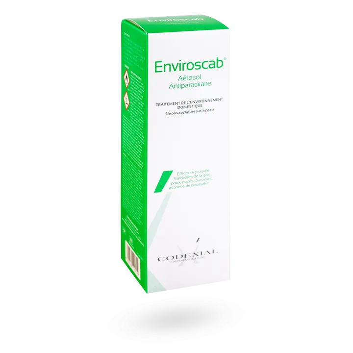 Enviroscab aérosol antiparasitaire environnement domestique 200 ml