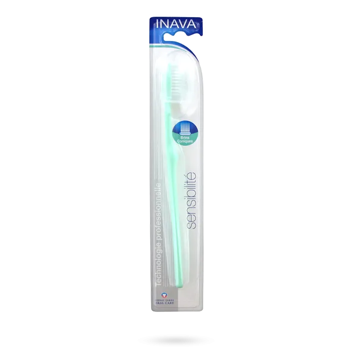 Inava Brosse à dents Sensibilité brins coniques verte
