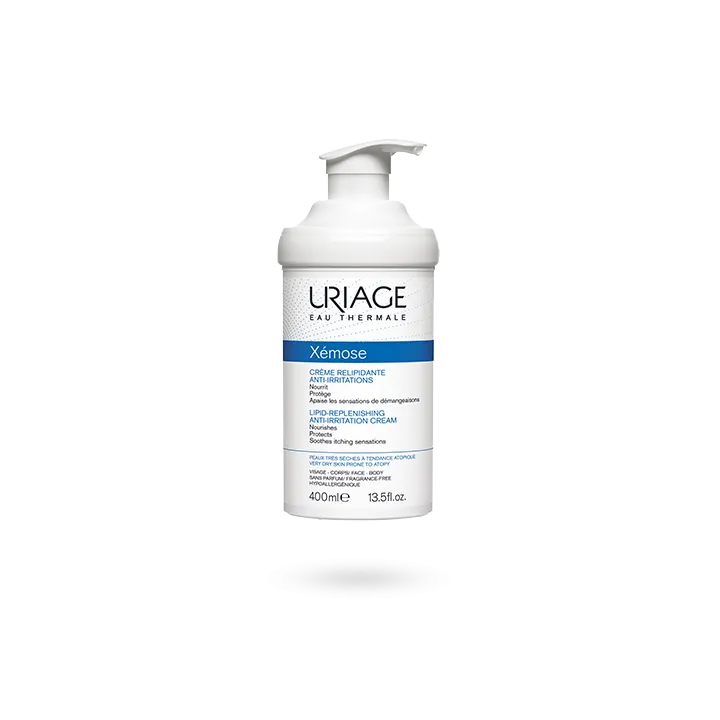 Uriage Xémose Crème relipidante anti-irritations flacon-pompe de 400 ml