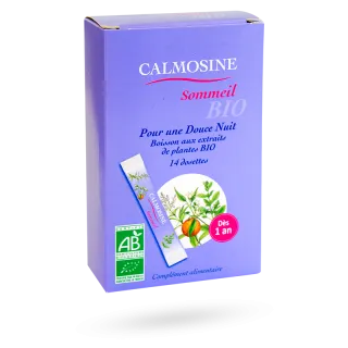 Calmosine Sommeil boisson aux extraits de plantes Bio 14 dosettes