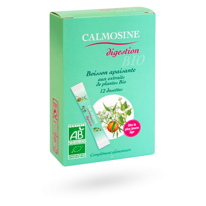 Calmosine Digestion boisson apaisante aux extraits de plantes Bio 12 dosettes