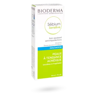 Sébium Sensitive soin apaisant anti-imperfections Bioderma tube de 30 ml