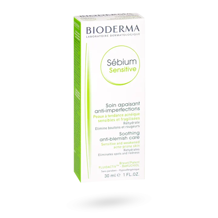Sébium Sensitive soin apaisant anti-imperfections Bioderma tube de 30 ml